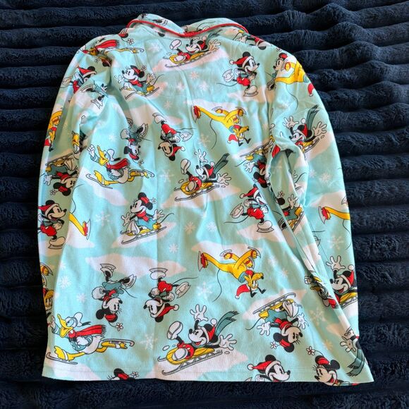 Disney 100 Mickey Minnie Ice Skating Soft and Cozy Pajama Sleepwear Set | Size M - Picture 5 of 8